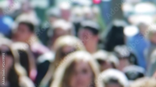 Wallpaper Mural blur defocused   and noise crowd of  unrecognizable people   from a lcd monitor like abstract background concept Torontodigital.ca