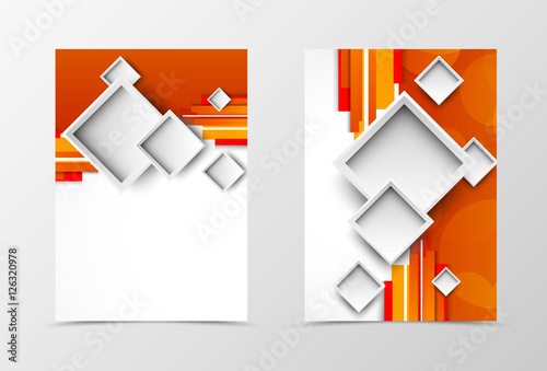 Front and back digital flyer template design