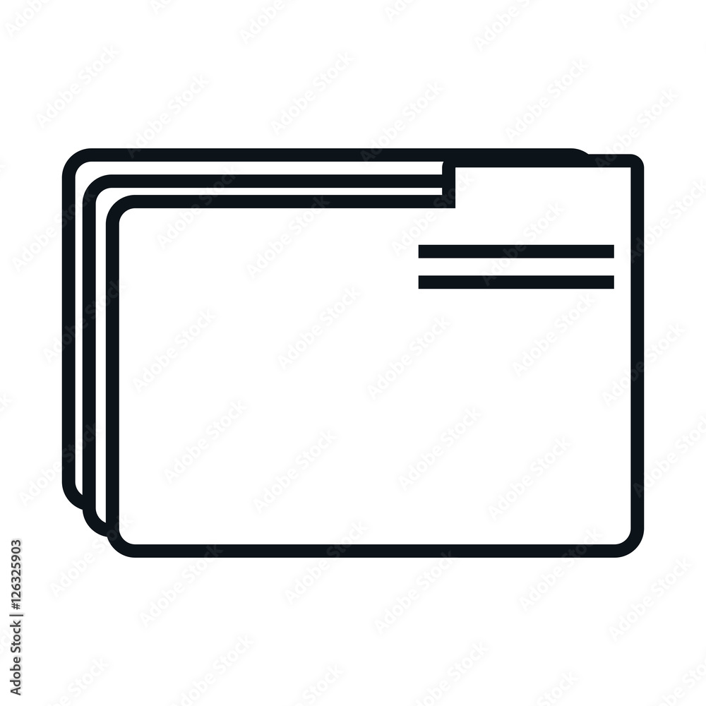 folder documents isolated icon vector illustration design