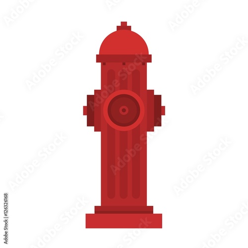 Vector illustration fire hydrant.