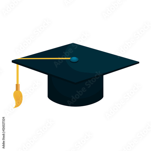 hat graduation isolated icon vector illustration design