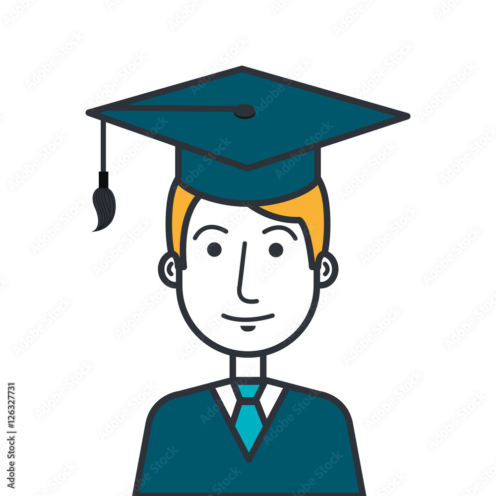 student graduation uniform icon vector illustration design student graduation uniform icon vector illustration design