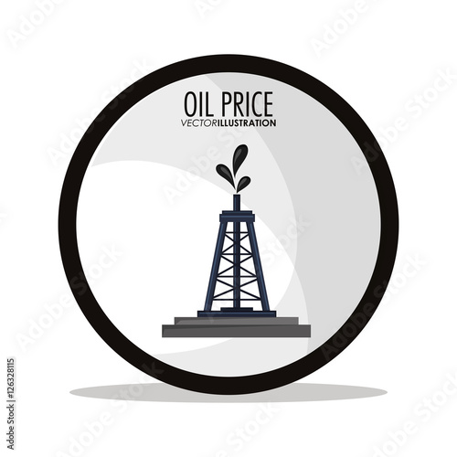Tower icon. Oil price industry fuel production and gasoline theme. Isolated design. Vector illustration