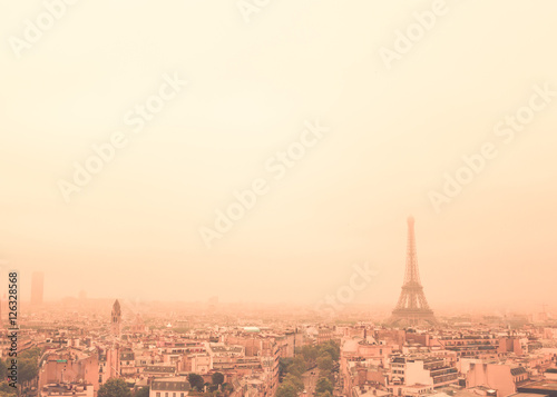 Eiffel Tower and Paris Skyline