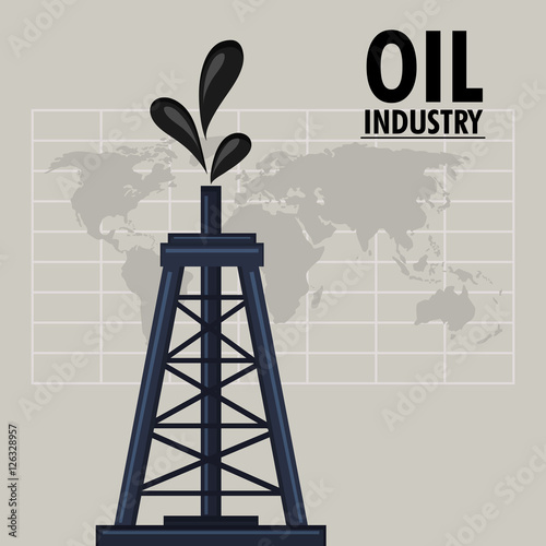 Tower icon. Oil price industry fuel production and gasoline theme. Isolated design. Vector illustration