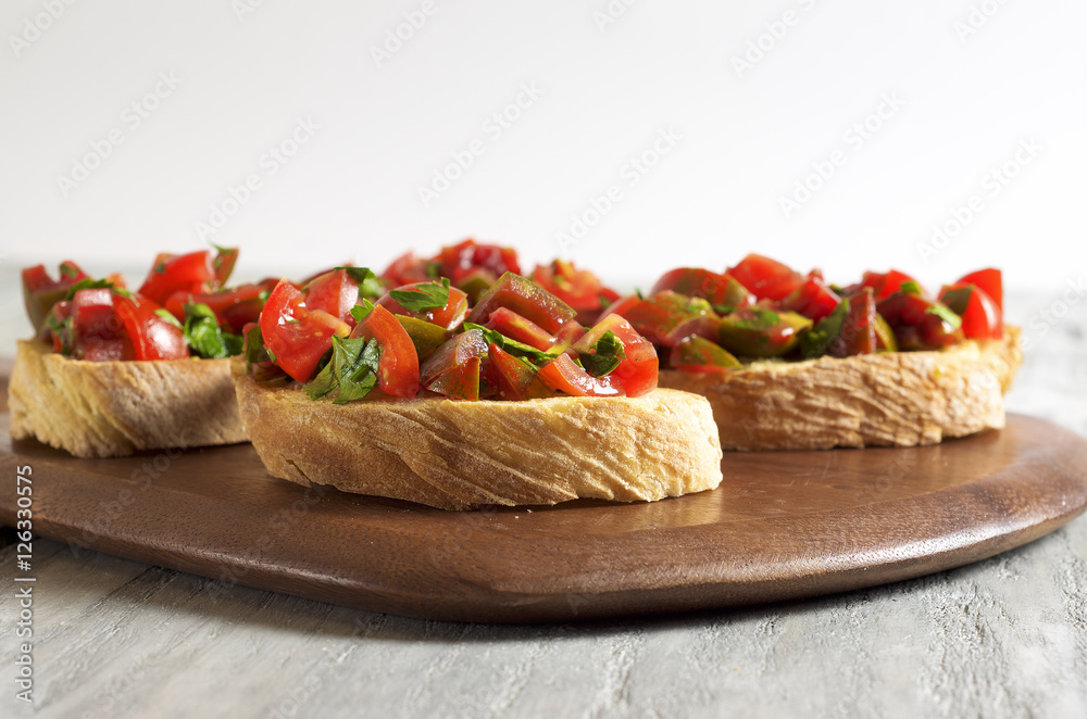 Tomato and parsley bruschetta Tomato and parsley bruschetta