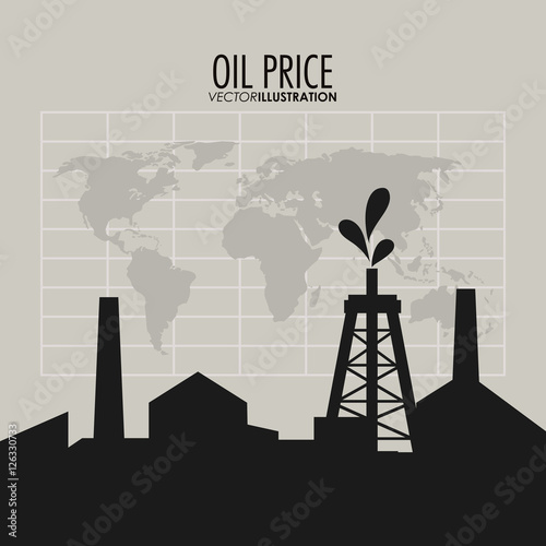 Tower icon. Oil price industry fuel production and gasoline theme. Isolated design. Vector illustration