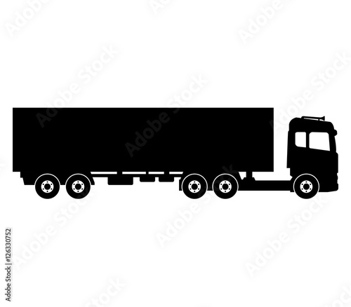 Truck icon isolated on white background