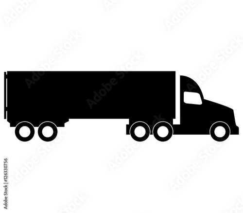 Truck icon isolated on white background