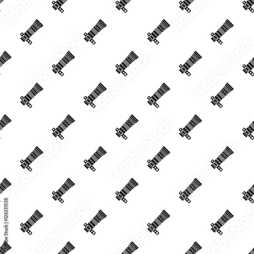 Dslr camera with zoom lens pattern. Simple illustration of dslr camera with zoom lens vector pattern for web