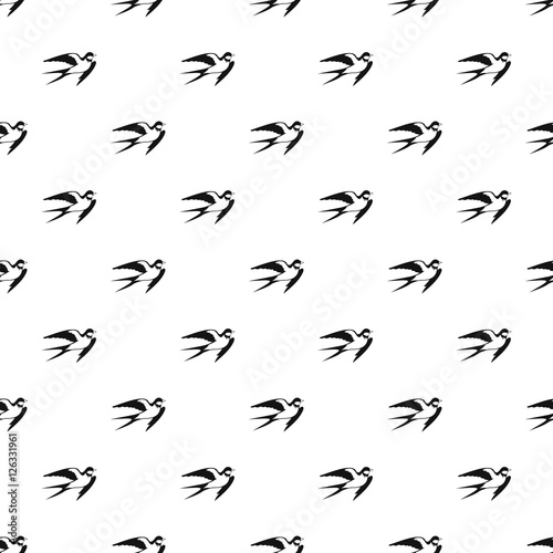 Swallow pattern. Simple illustration of swallow vector pattern for web