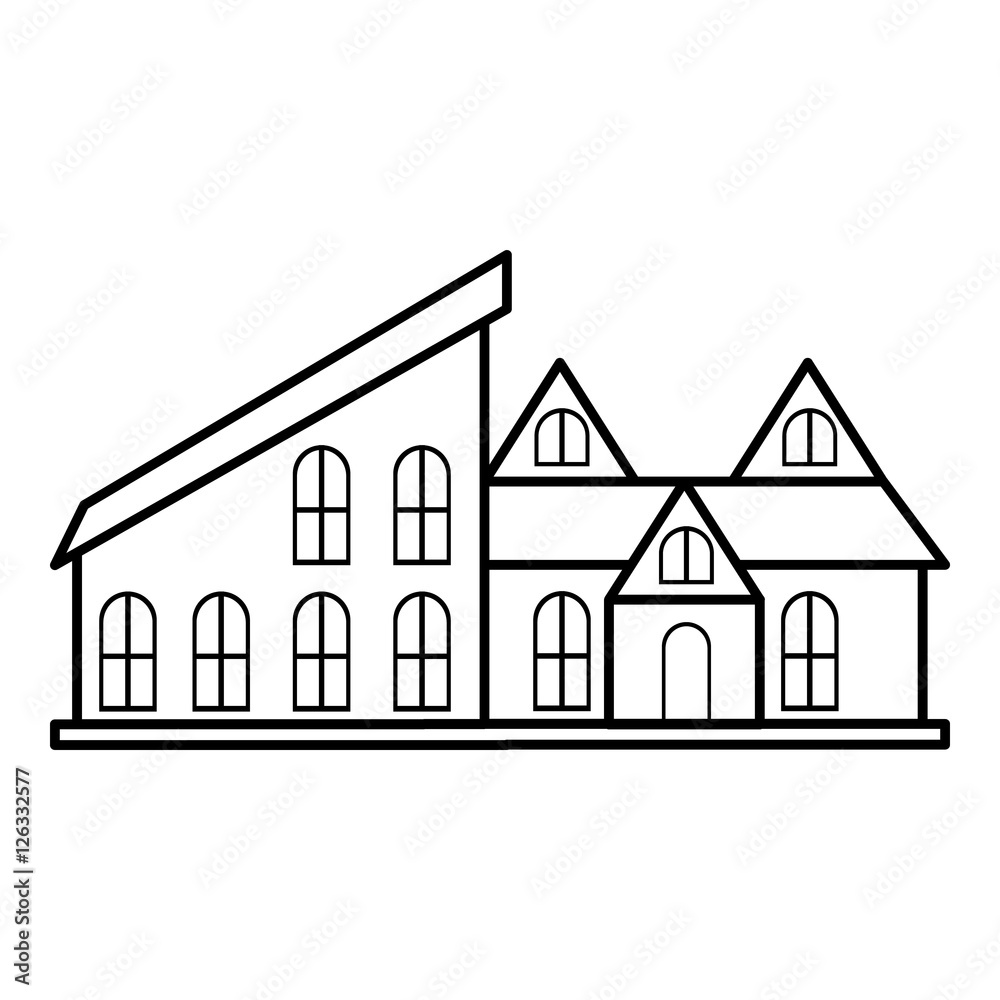 Stylish house icon. Outline illustration of house vector icon for web design Stylish house icon. Outline illustration of house vector icon for web design