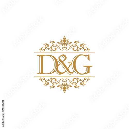 D&G Initial logo. Ornament Stock Vector | Adobe Stock