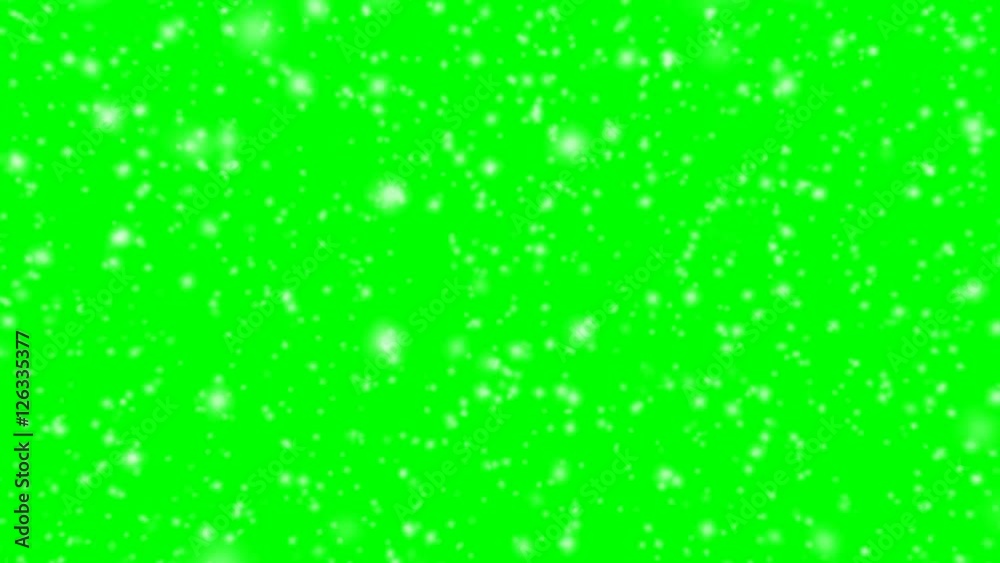 Falling snow (V4) - loop, green screen Stock Video | Adobe Stock