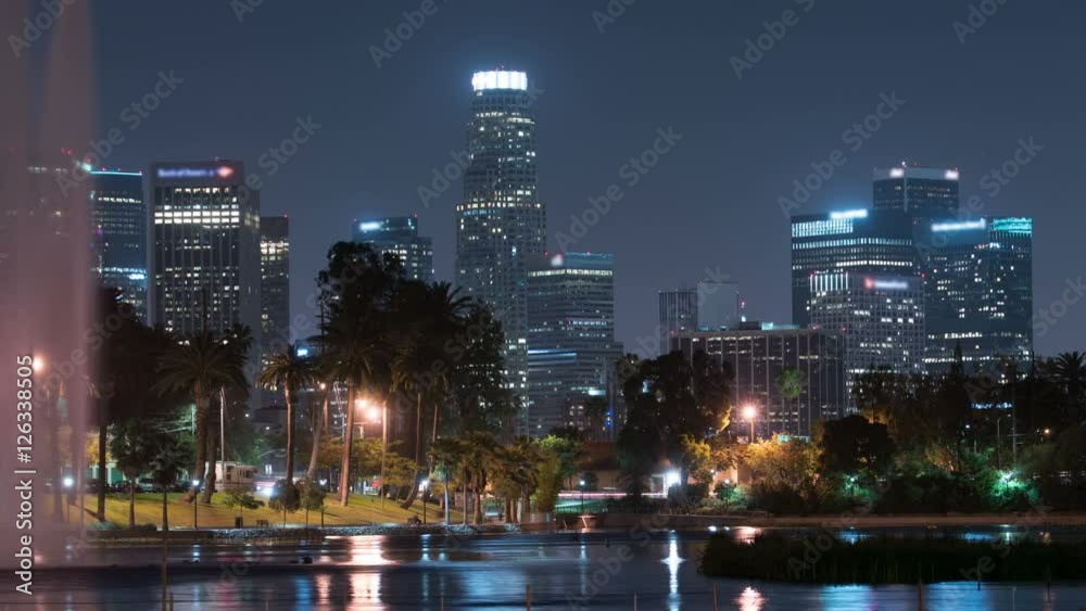 LA Downtown Reflections on Lake 05 Echo Park LA Downtown Reflections on Lake 05 Echo Park