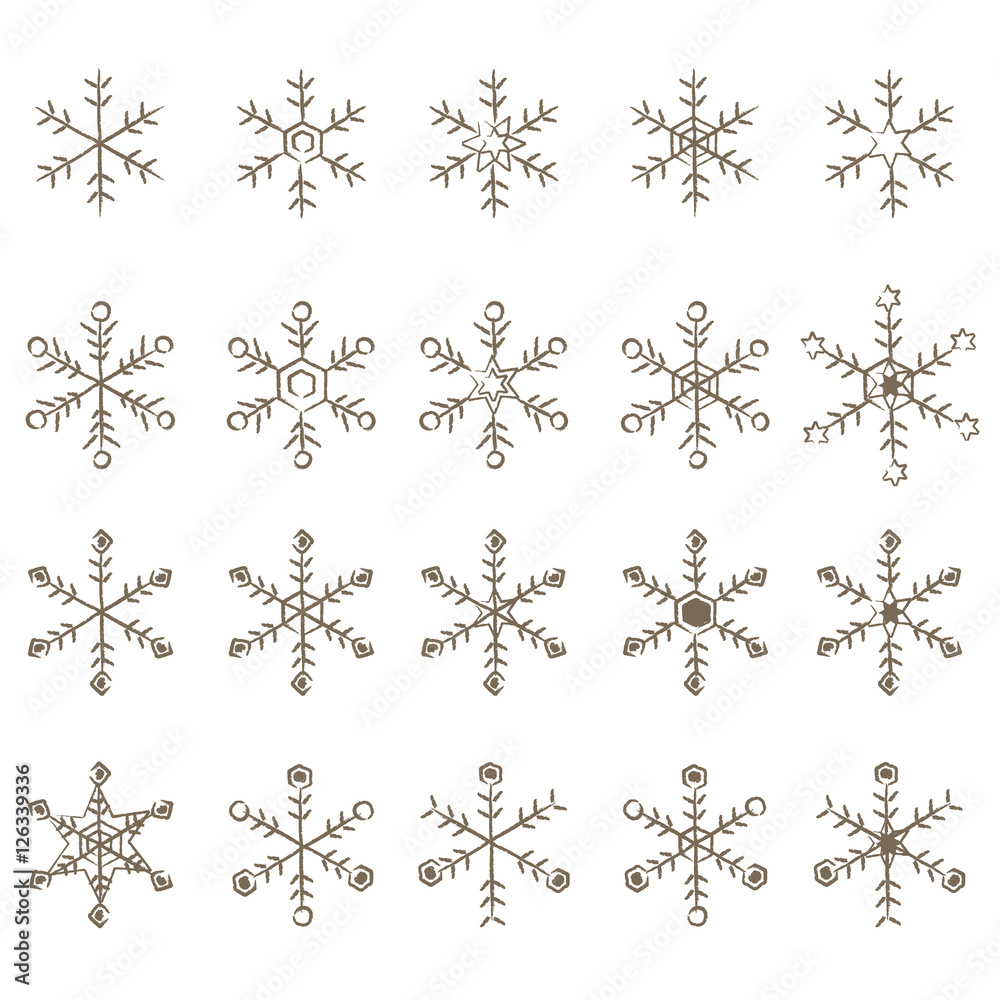 やさしい線画 雪の結晶 装飾素材 Stock Vector Adobe Stock やさしい線画 雪の結晶 装飾素材 Stock Vector Adobe Stock