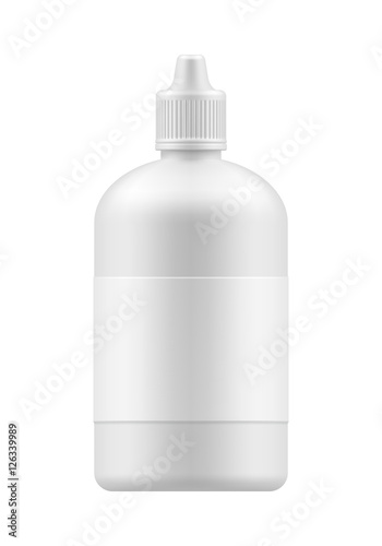 Vector blank bottle with cap.