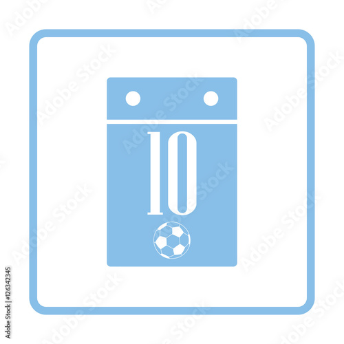 Soccer calendar icon