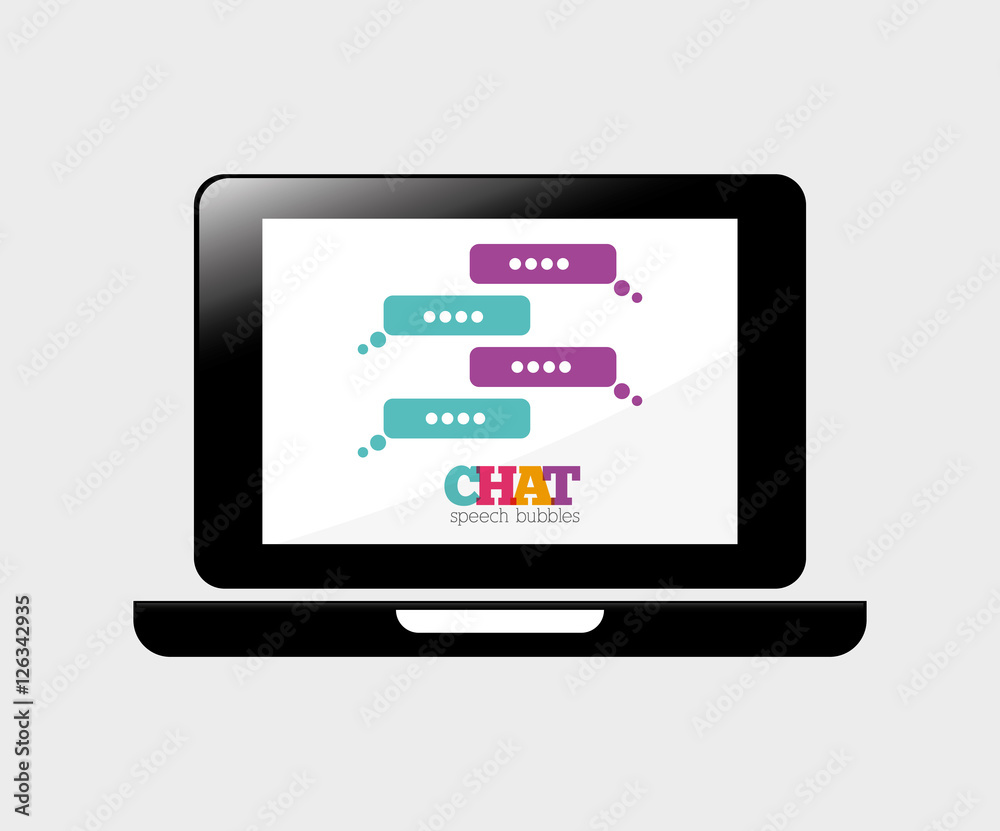 Chat bubble social media icon vector illustration graphic design Chat bubble social media icon vector illustration graphic design