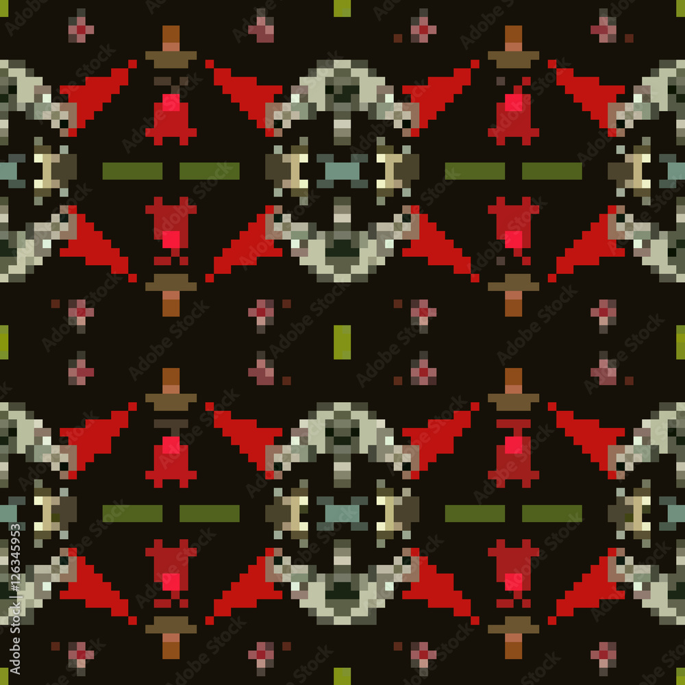 seamless tileable pixel texture pattern