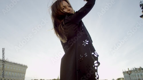 Stylish woman posing