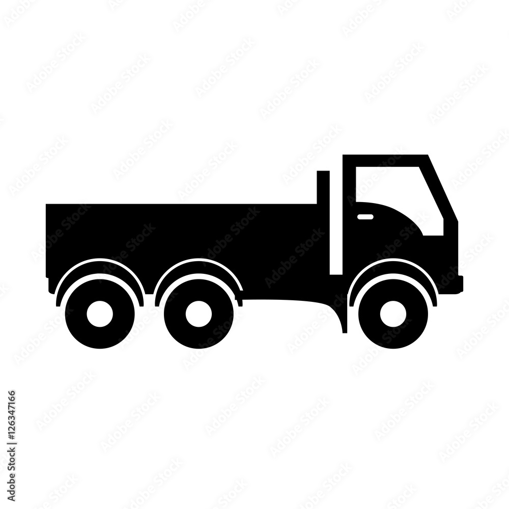 dump truck over white background. under construction machinary design. vector illustration dump truck over white background. under construction machinary design. vector illustration