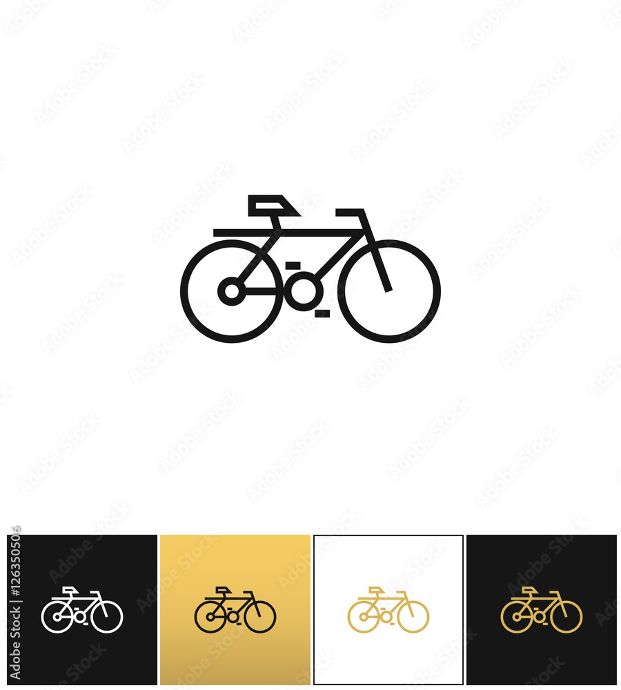 Bicycle line symbol or travel velocity bike outline vector icon Bicycle line symbol or travel velocity bike outline vector icon