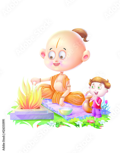 Boy with a pundit