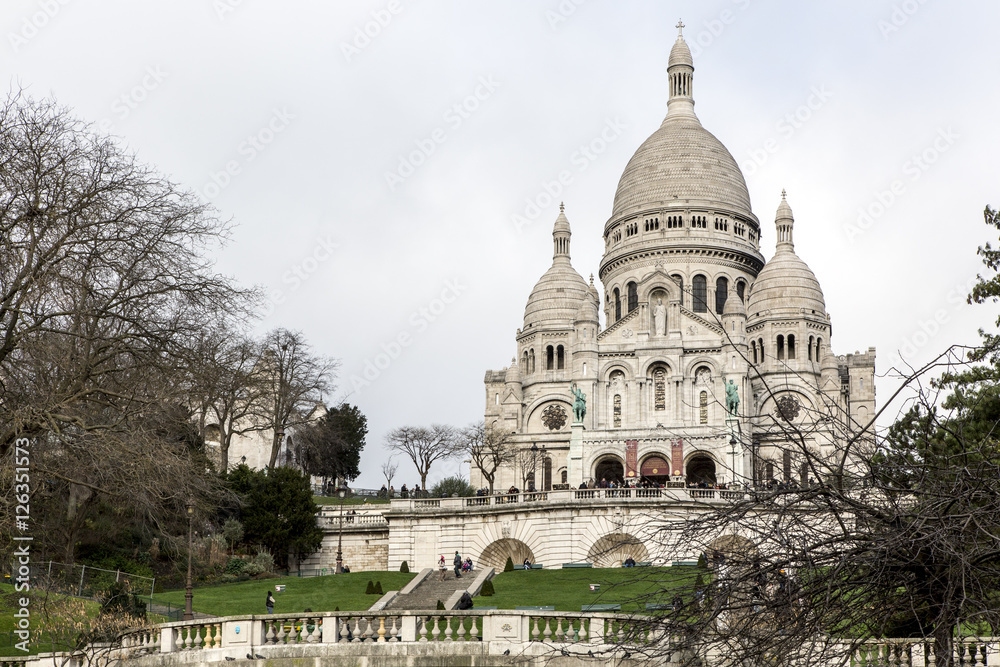 A Sacred Heart, Sacre Coeur, Paris, France, Montmartre.