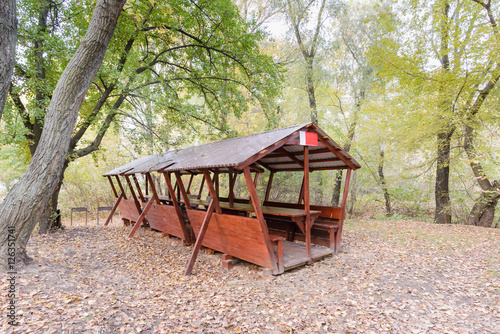 Picnic Shelter in the Woods