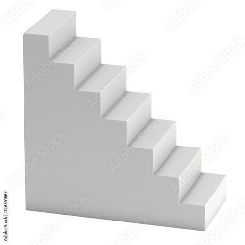 3D Blank Stairs