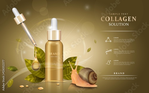 Snail extract cosmetic ads