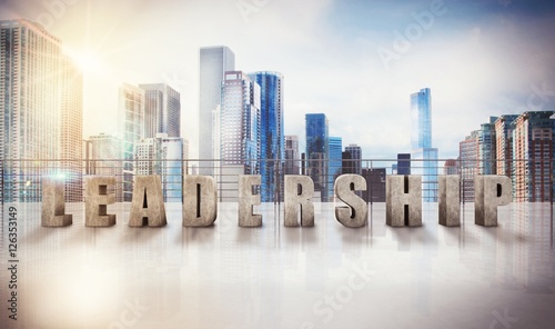 Business leadership view. 3d rendering