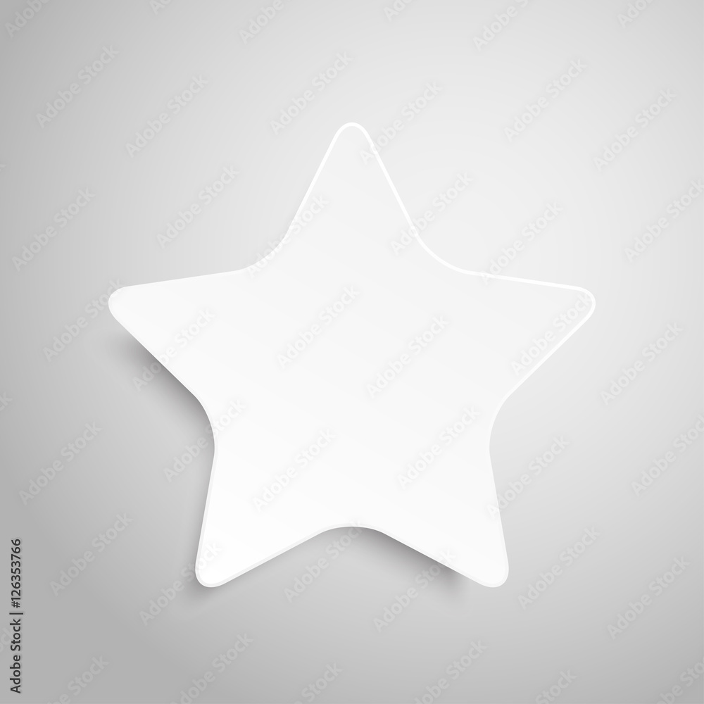 Paper Banner. Design Vector. Mockup. Star. Paper Banner. Design Vector. Mockup. Star.