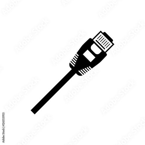 Ethernet cable vector icon