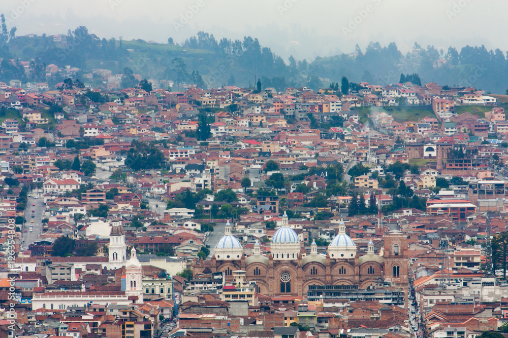 City view of Cuenca Ecuador