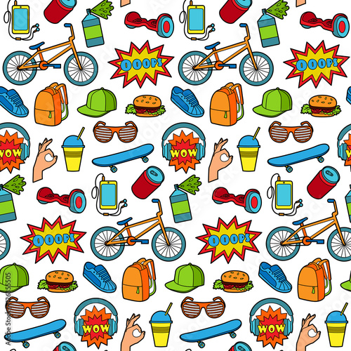 Fashion Patch Seamless Pattern