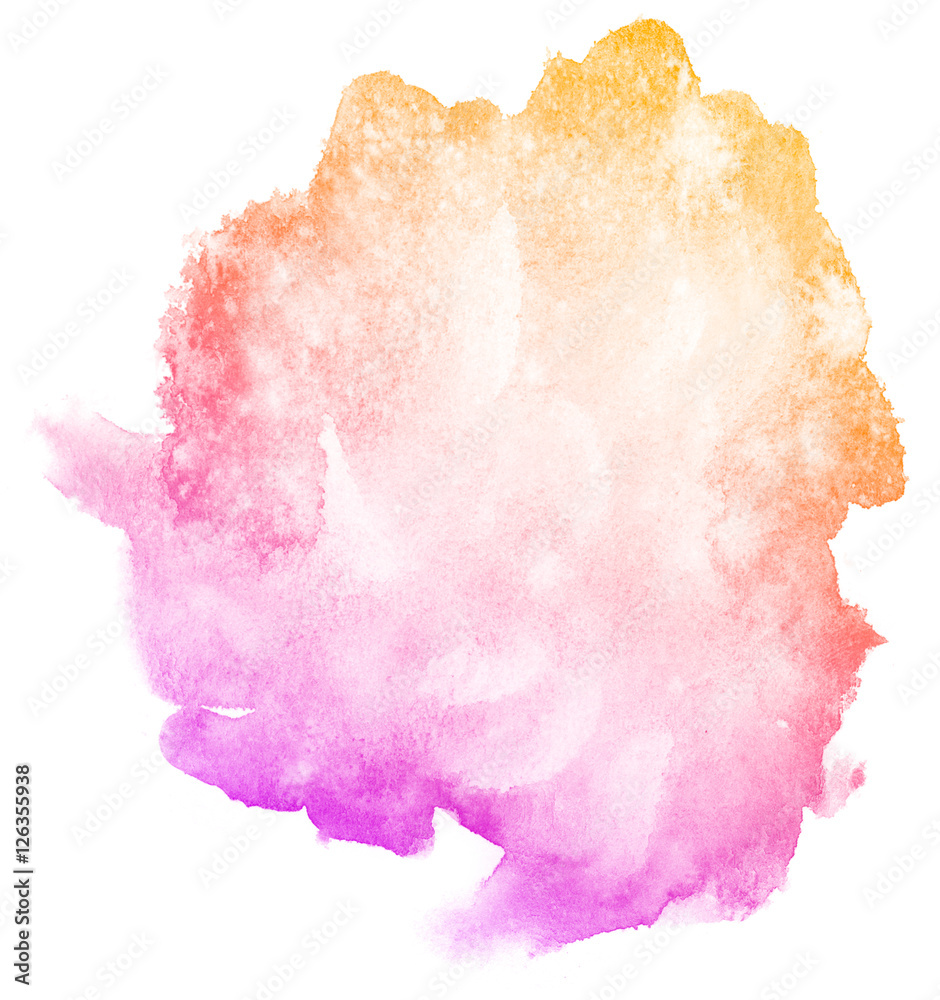 Abstract pink watercolor on white background.This is watercolor splash.It is drawn by hand. Abstract pink watercolor on white background.This is watercolor splash.It is drawn by hand.