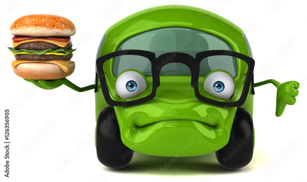 Fun car - 3D Illustration Fun car - 3D Illustration