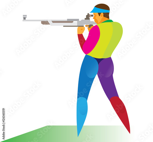the shooter is shooting competitions