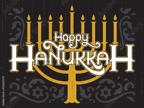 Happy Hanukkah  jewish holiday