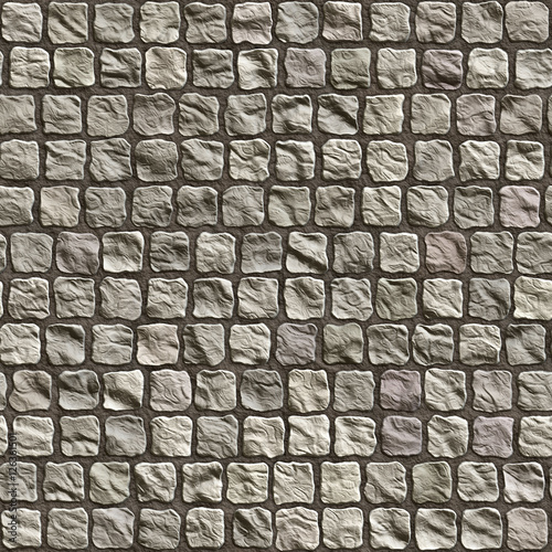Obraz na płótnie Paving Stones Seamless Texture w salonie