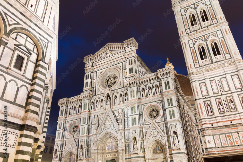 The Basilica di Santa Maria del Fiore and Giotto's Campanile, Fl
