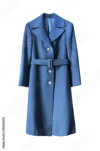 Blue coat isolated
