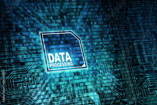  internet  data processing concept photo