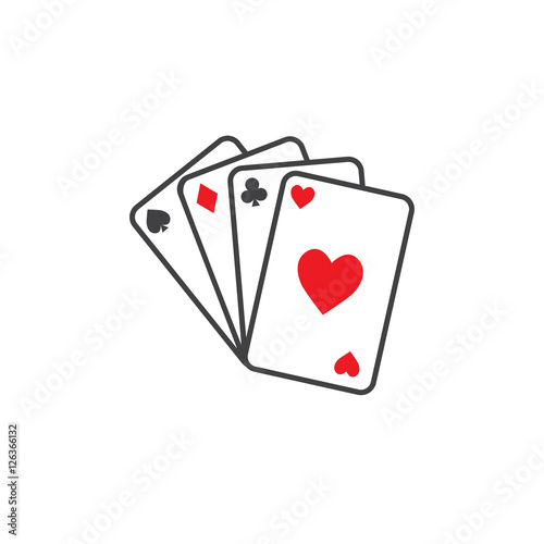Playing cards icon.