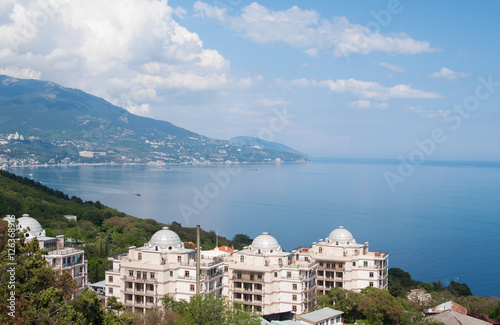 top view of Yalta coast of Black sea, Crimea  © Hgalina