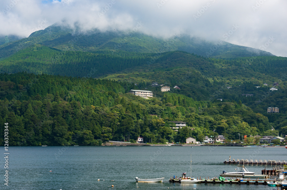 Hakone and Ashi lake shore