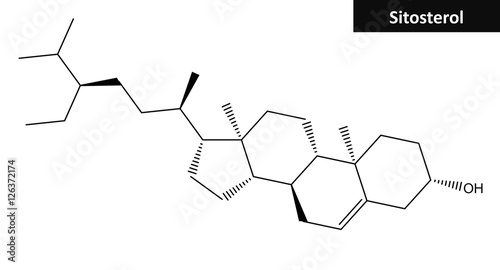 Molecular structure of beta sitosterol