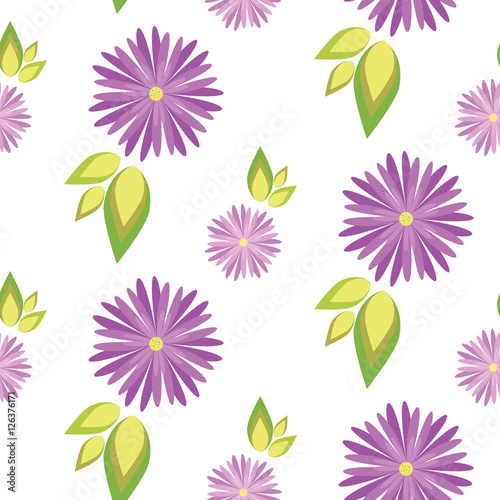 pattern of flowers on a white background
